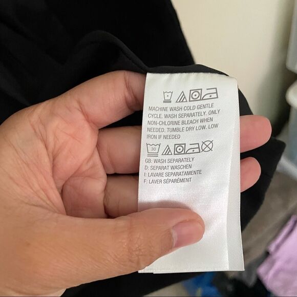 H by HALSTON‎ Women's Snap Front Coat Knee Length Notch Collar Black sz US 4 - Picture 5 of 9